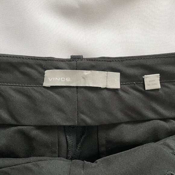 VINCE. BLACK WOOL BLEND CUFFED COIN POCKETS TROUSERS STYLE V473221483 - 2 - Picture 5 of 9